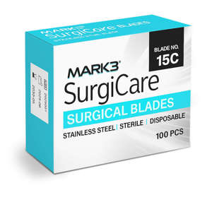 Sterile Stainless Steel Surgical Blades 100/pk - MARK3