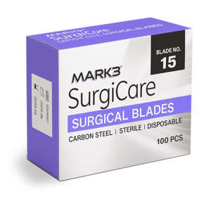 Sterile Carbon Steel Surgical Blades 100/pk - MARK3
